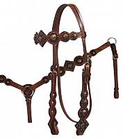 12789 Vintage Style Headstall and Breast Collar Set