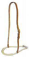175693 Rubber covered rope tie down with Argentina cow leather strap