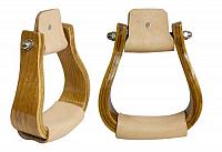 221625 Curved wooden stirrup with leather tread