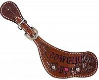 30628 Ladies " Cowgirl Up" Spur Straps with Glitter Inlay