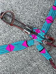 14688 turquoise and pink tack set