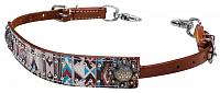 19211 Navajo colored Aztec wither strap